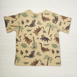 Camiseta Manga Corta Estampado de Gatos